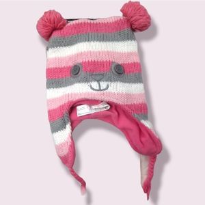 The Children's Place - Toddler Size 4-7 - Pink - Striped Hat